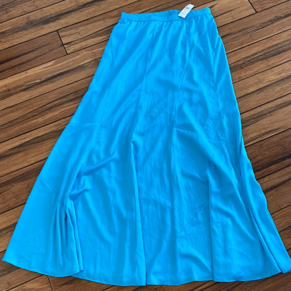Ann Taylor silk/satin like maxi skirt- evening skirt